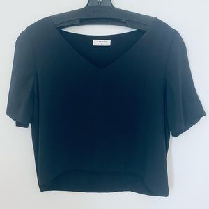 Aritizia babaton black randy blouse